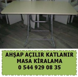 Kayseri ahşap açılır katlanır masa kiralama