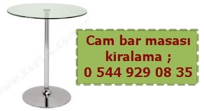 Kayseri cam bar kokteyl masası kiralama