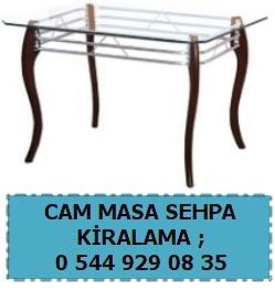 Kayseri cam masa sehpa kiralama